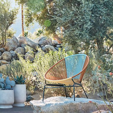 West elm outdoor lounge chair hot sale