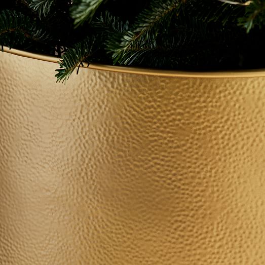 Hammered Metal Tree Collar West Elm