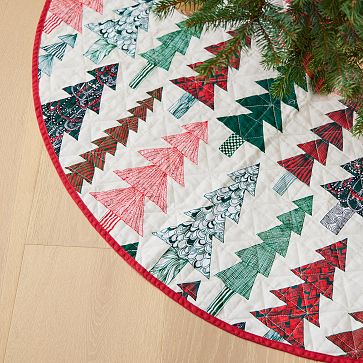 Marimekko Top Stitch Tree Skirt | West Elm