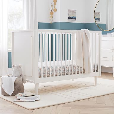 West elm mid top century mini crib