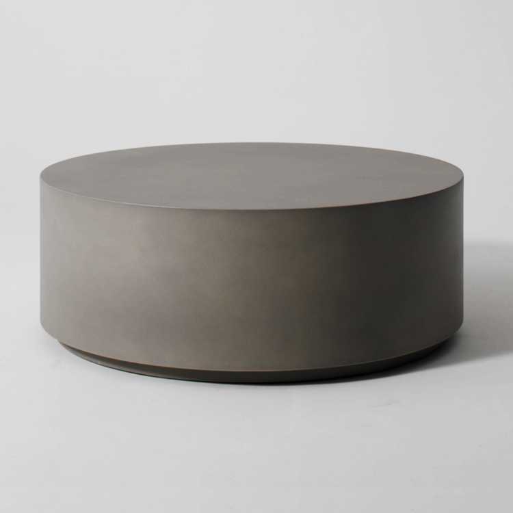 Volume Concrete Round Coffee Table (44") | West Elm