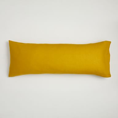 Yellow body best sale pillow cover