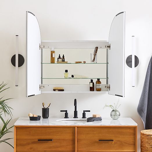 Arch Double Wide Metal Framed Medicine West Elm