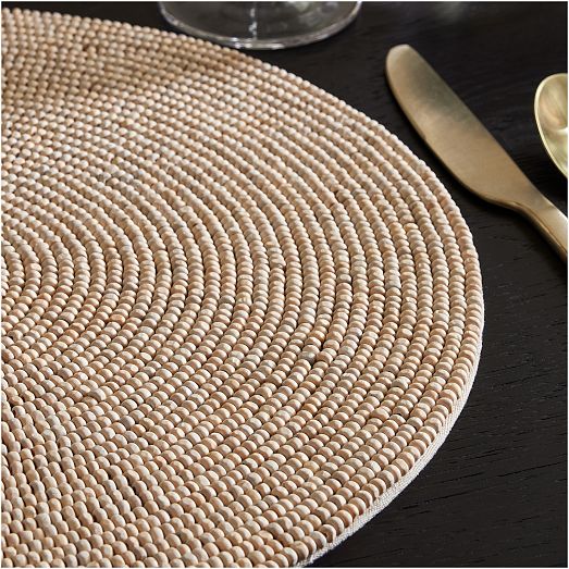 Beaded Linens Placemats West Elm