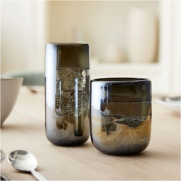 Pottery Barn Bubble Recycled Drinking Glasses