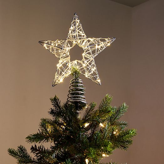 LED Shining Star Tree Topper | West Elm