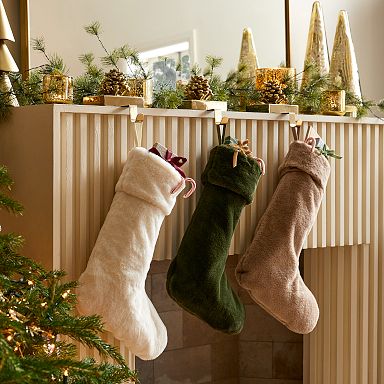 Pink Christmas Stocking, Christmas Stocking, Pink, Red, Orange, Cream,  Brown Stocking, Cream Stocking, Orange Stocking