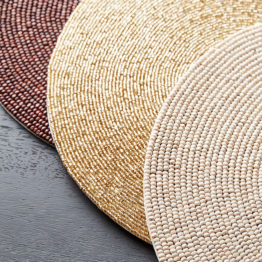 Beaded Linens Placemats West Elm