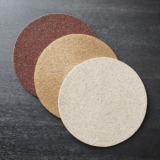 Beaded Linens Placemats West Elm