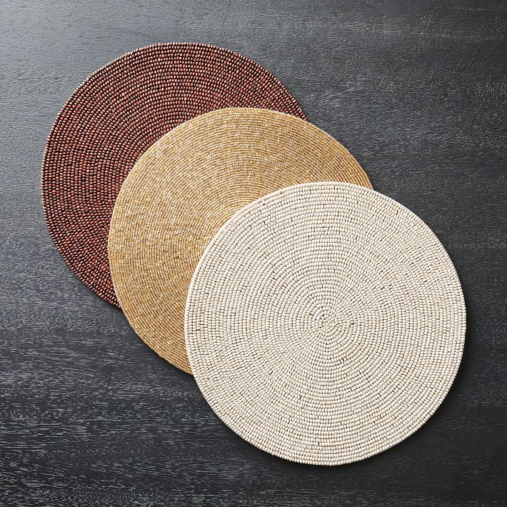 Beaded Linens Placemats West Elm