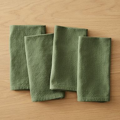 Kitchen Hand Towels 3 Pack Windowpane Soft Plush Red Blue Sage