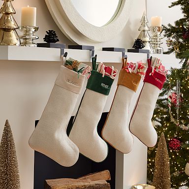 west elm x pbk Modern Snowman Felt Christmas Stocking