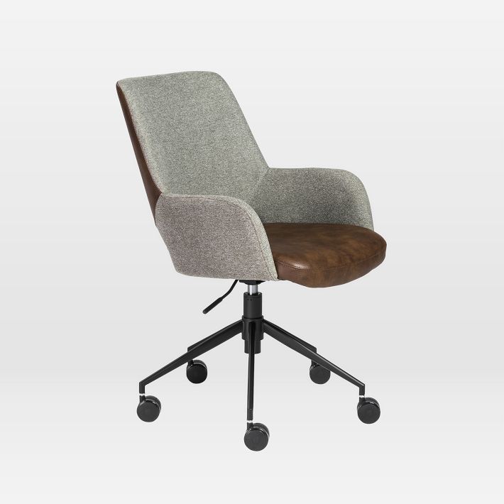 TwoToned Upholstered Office Chair West Elm