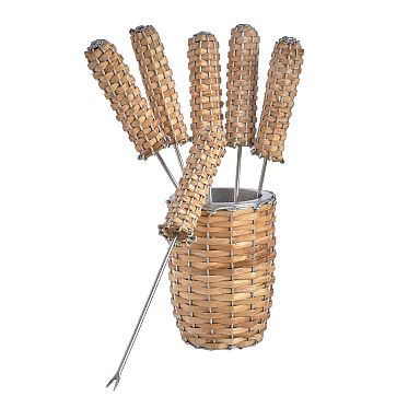 Williams Sonoma Stainless-Steel BBQ Utensils with WS Grill School