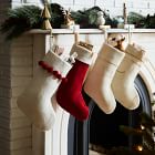 Pom Pom Felt Stockings | West Elm