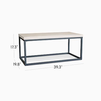 West elm metal on sale coffee table