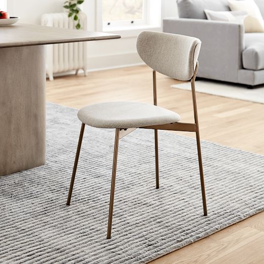 West elm boucle online chair