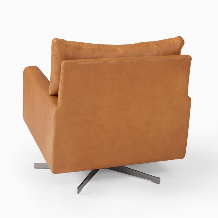 Nelson Leather Swivel Chair West Elm