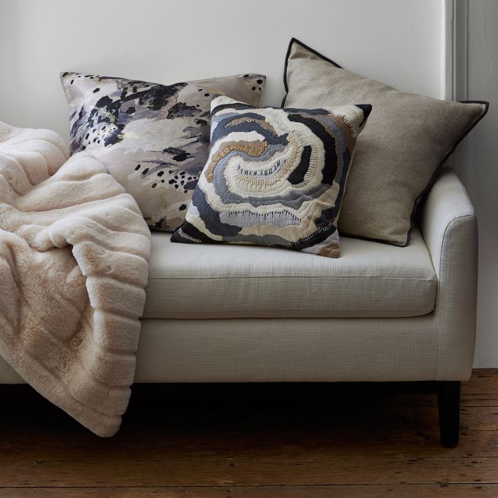 West elm chinchilla discount throw