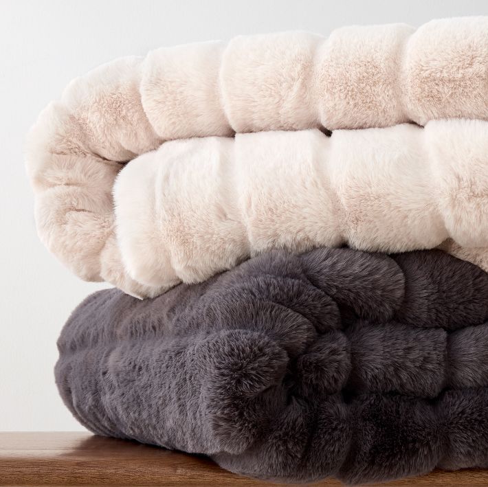 West elm 2024 chinchilla throw