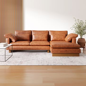 Open box deals leather sofa