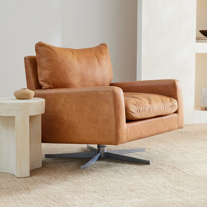 West elm swivel armchair hot sale