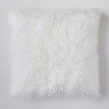 West elm 2024 mongolian fur pillow