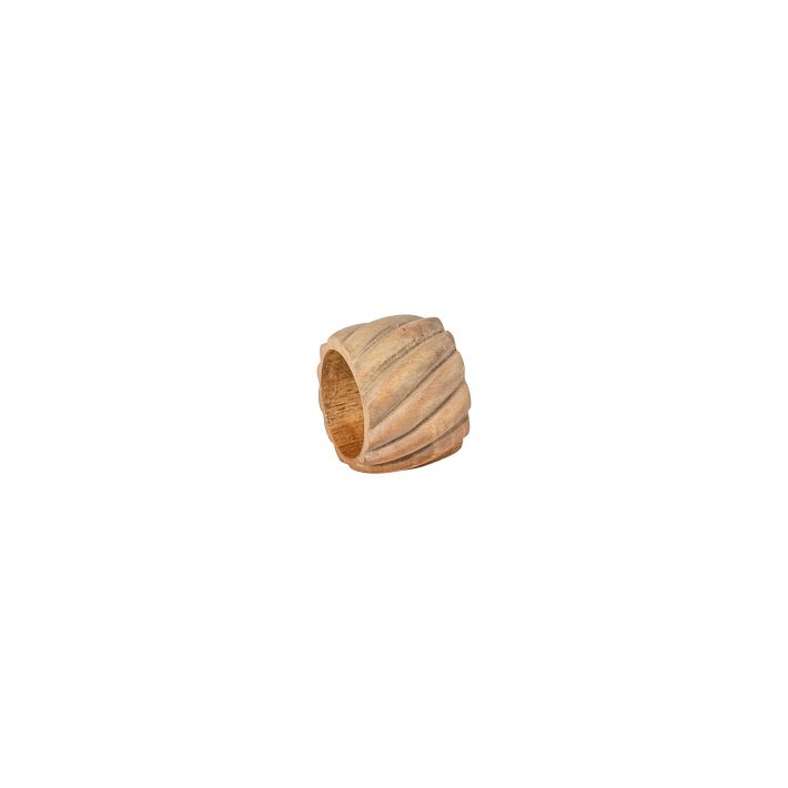 Costa Nova Square Wood Napkin Rings (Set of 4)