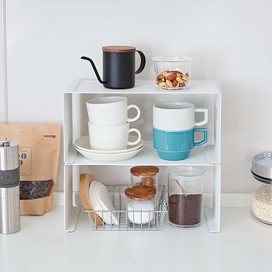 Expandable Stackable Coffee Mug Organizer Storage Stacker Kitchen
