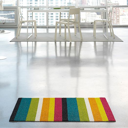 Chilewich Bold Striped Shag Mat West Elm