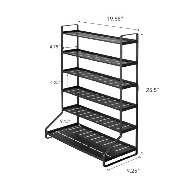 3-Tier Manhattan Grey Metal Wire Storage Stand