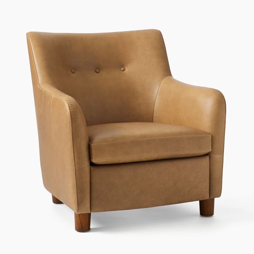 Teddy leather outlet club chair