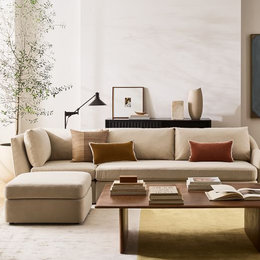 Dallas 3Piece Ottoman Sectional (108") West Elm