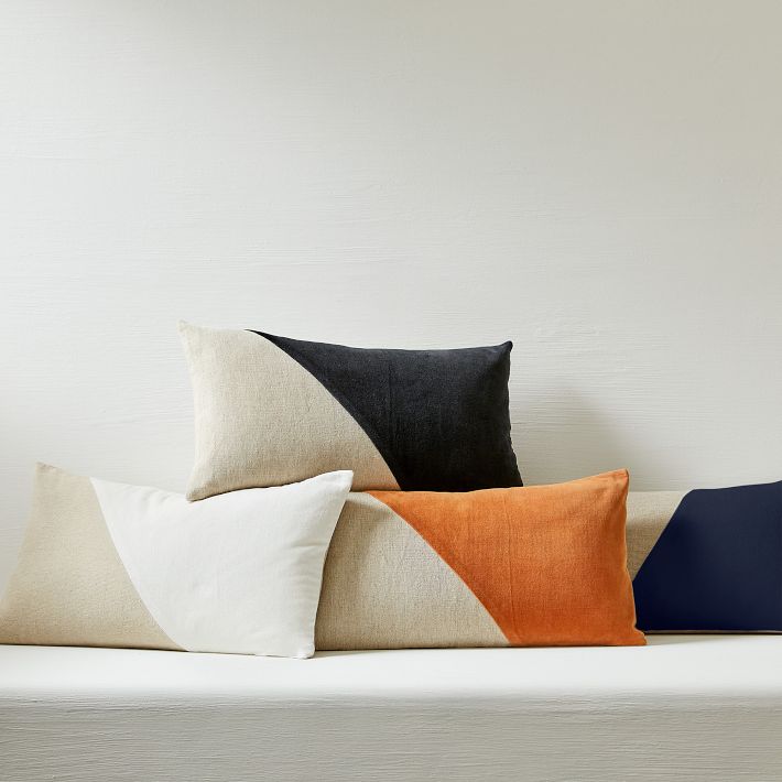 West elm cotton cheap canvas pillow cover