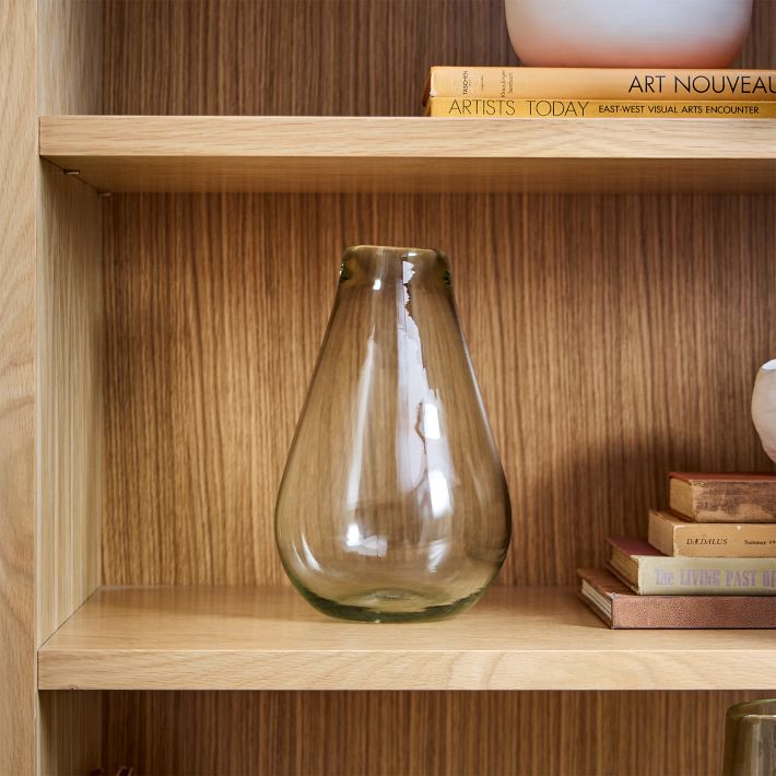 Pure Clear Recycled Glass Vases - Small Raindrop