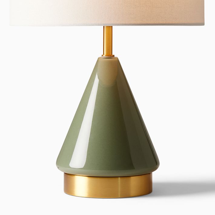 Mara Faceted Crystal Brass Table Lamp
