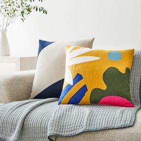 West elm crewel outlet pillow