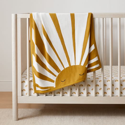 Jacquard Sun Baby Blanket West Elm