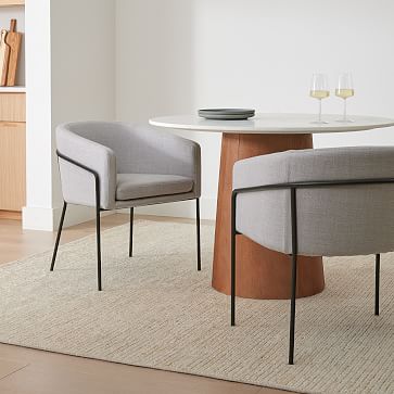 West elm round online chair