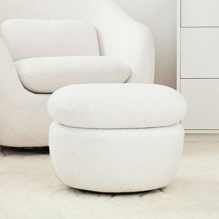 Cozy swivel deals chair west elm