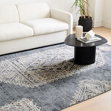 Calore Area Rugs Soft Carpet Modern Cashmere Rug for Bedroom Living Room  Floor Mat Indoor Home Decorative Rugs (Black Gold, 6.5'x8.2'(200 * 250cm))  : : Home