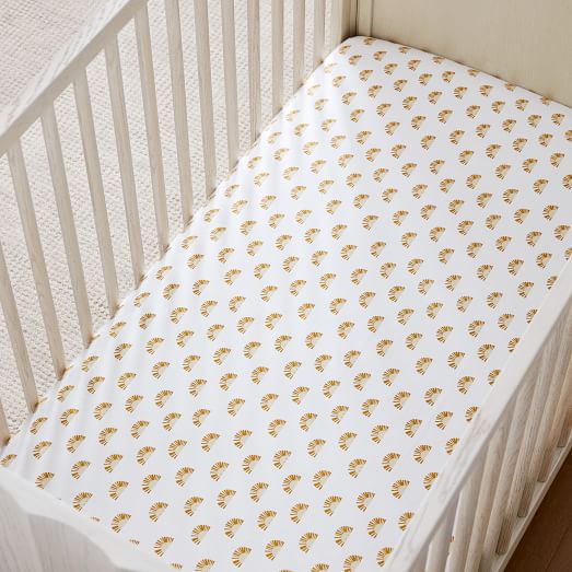 Organic Desert Sun Crib Sheet West Elm