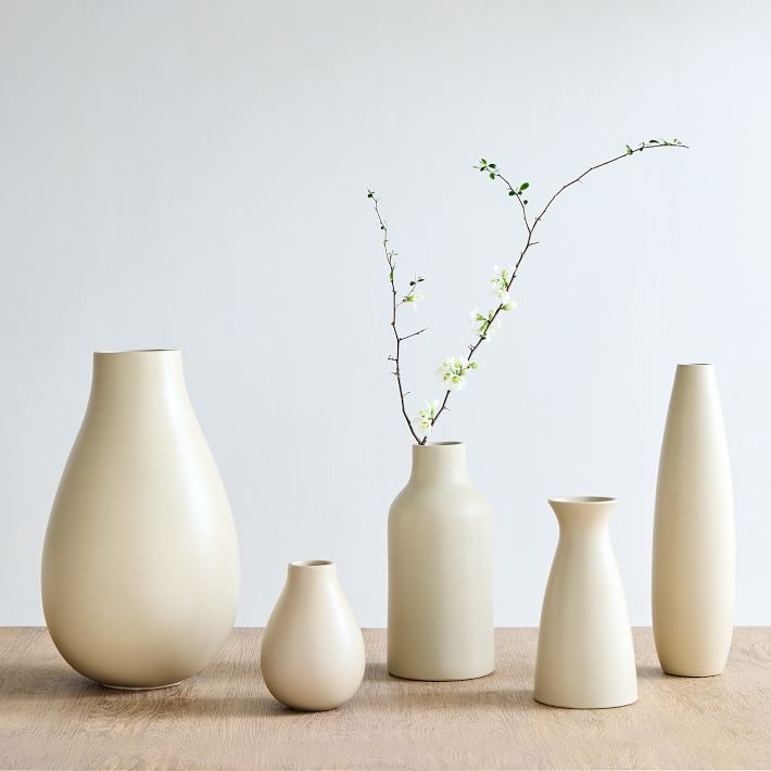 Pure Sand Ceramic Vases | West Elm