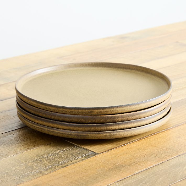 Kanto Stoneware Dinner Plate Sets - Cardamom, Set of 8