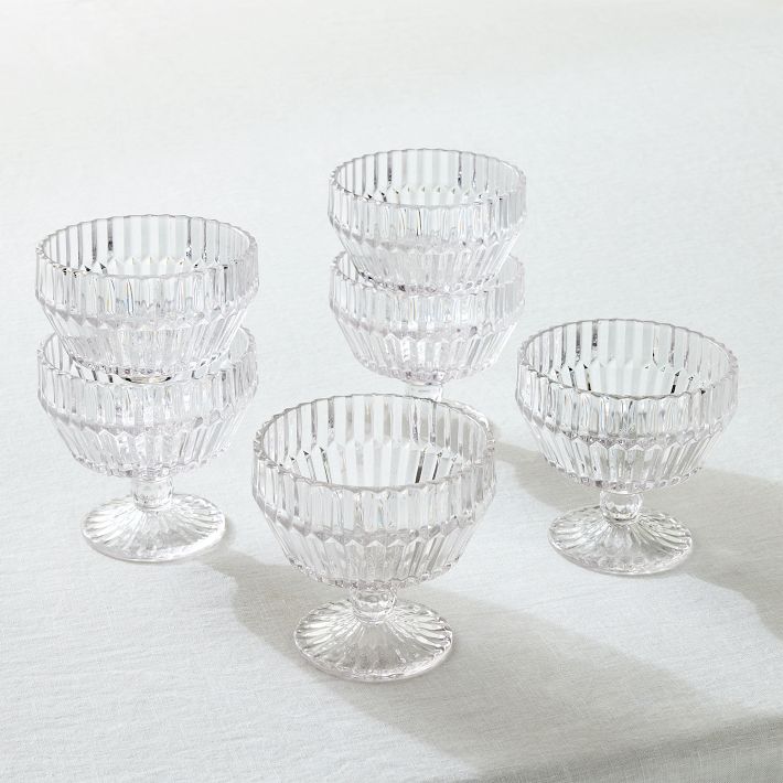 Archie Glass Coupes (Sage Color - Set of 4)