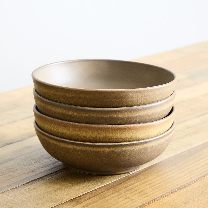 Kanto Stoneware Pasta Bowl Sets - Cardamom, Set of 8