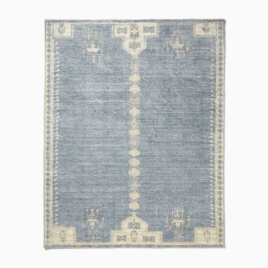 Safavieh Retro Elan 8 X 8 (ft) Light Blue/Blue Round Indoor Ombre Area Rug