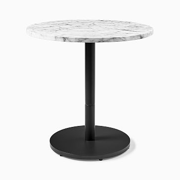 Orbit Faux Marble Restaurant Table - Round | West Elm