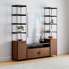 Foundry Narrow Bookcase & Console Set - Dark Walnut | West Elm