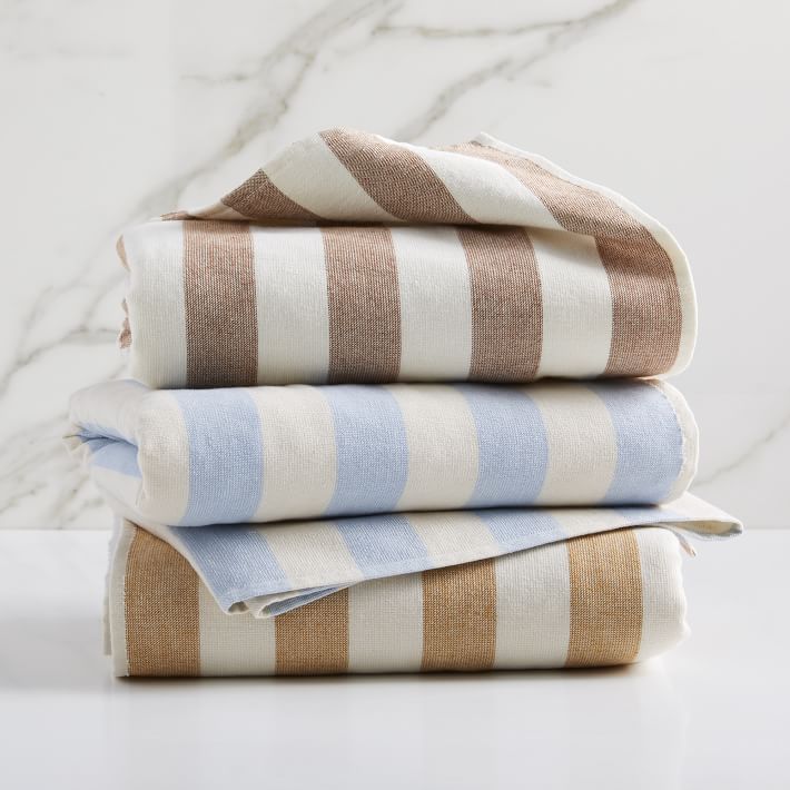 Heather Taylor Home Gingham & Stripe Bath Towels West Elm
